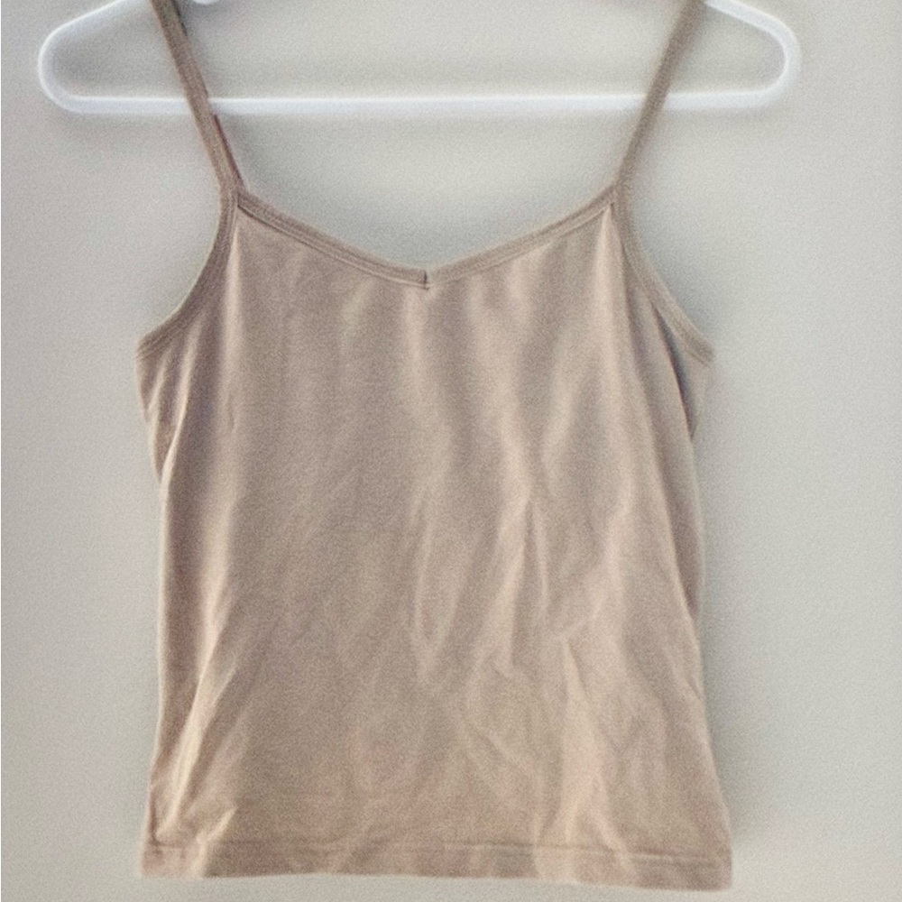 Women's Tan Spaghetti Strap Top